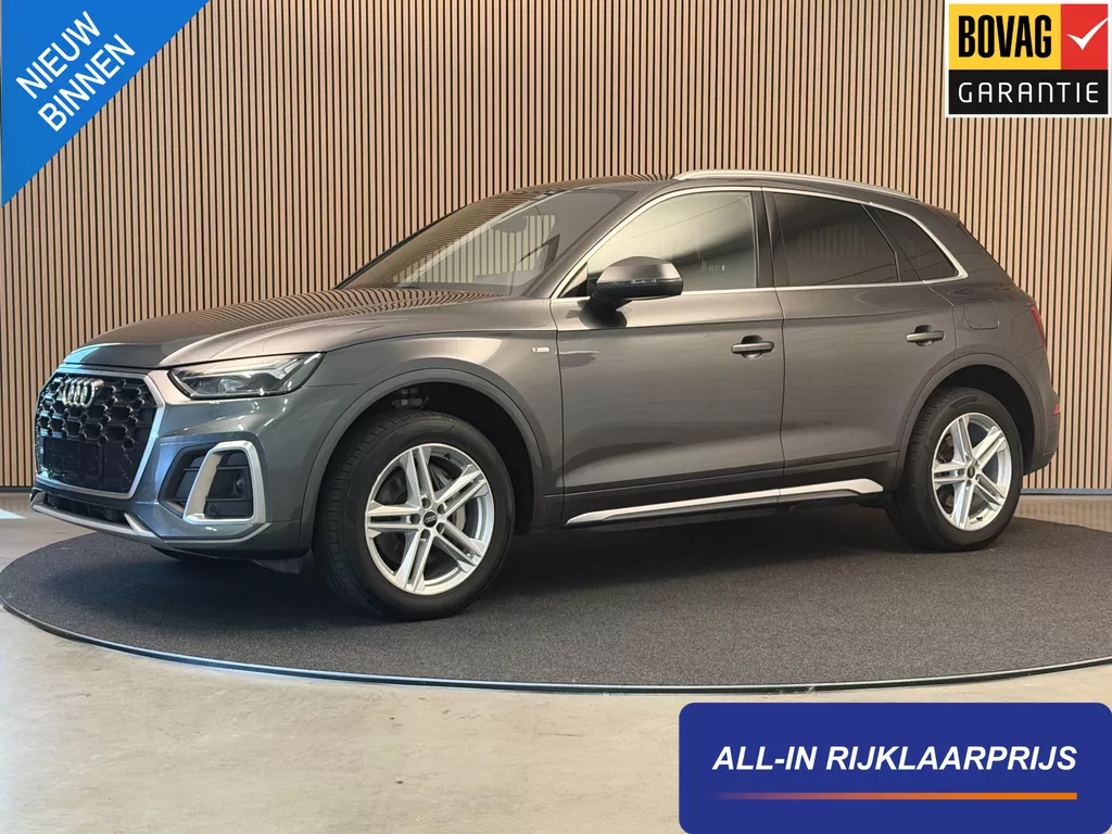 Audi Q5 50 TFSI Pluging-Hybrid 299PK Aut. Quattro S-Line | LED | Navi | 19 Inch | Sportstoelen | Incl. garantie