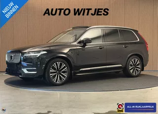 Volvo XC90 2.0 T8 Recharge 450PK Aut. AWD Ultimate Bright | Panodak | Luchtvering | B &amp; W | Trekhaak | Full options | Incl. garantie.